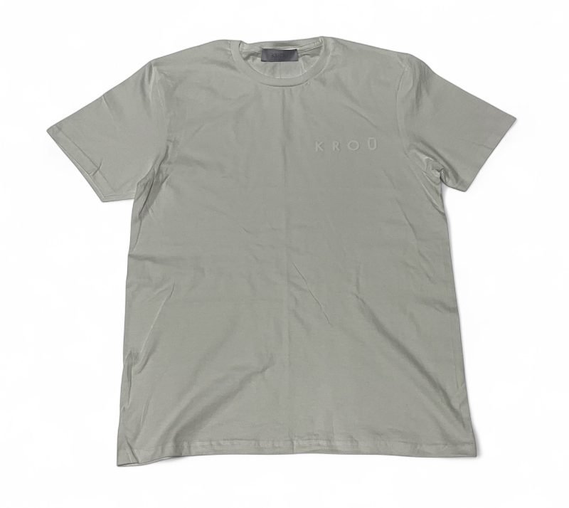 Kroū Light Raised White T Shirt